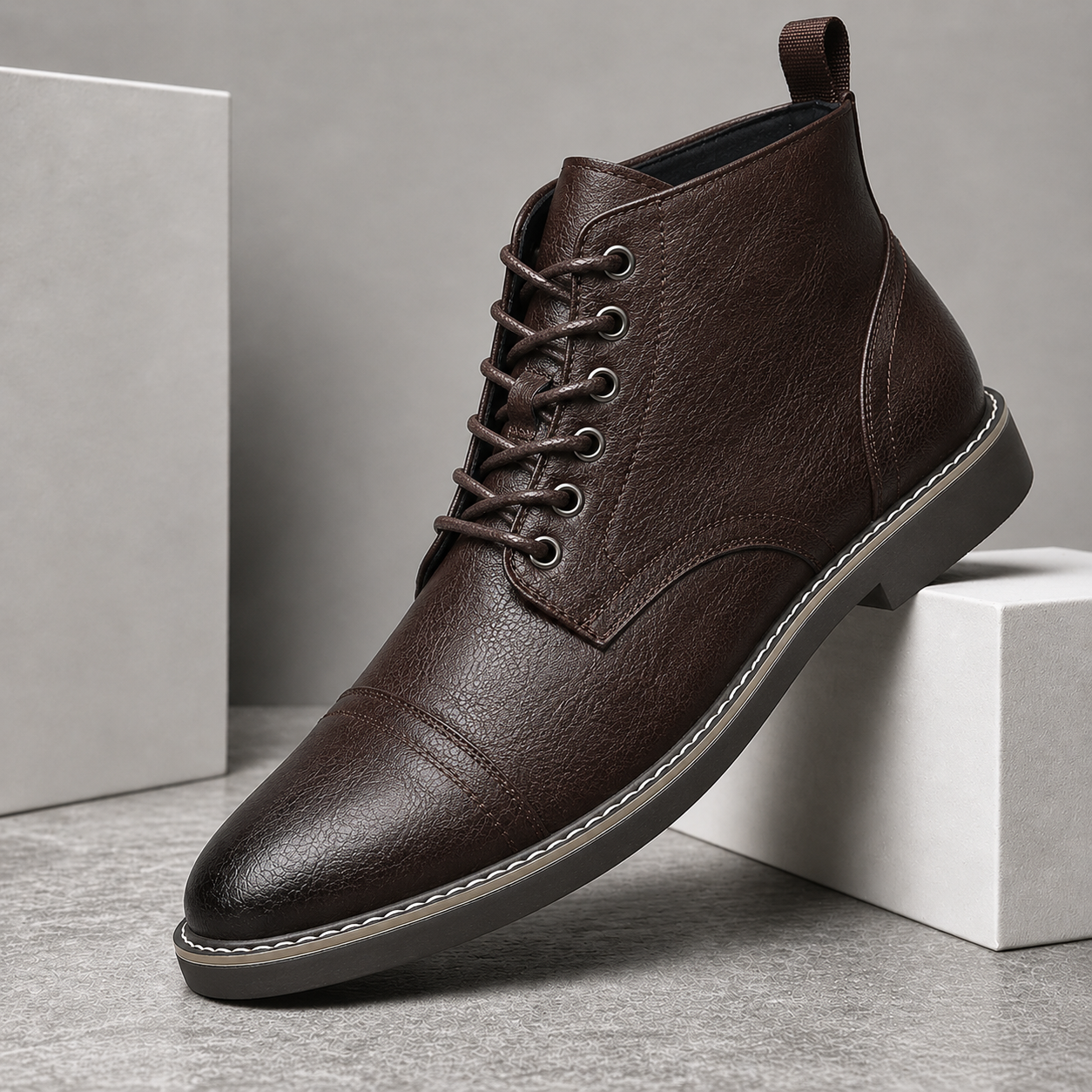 Ashford Leather Lace-Up Boot