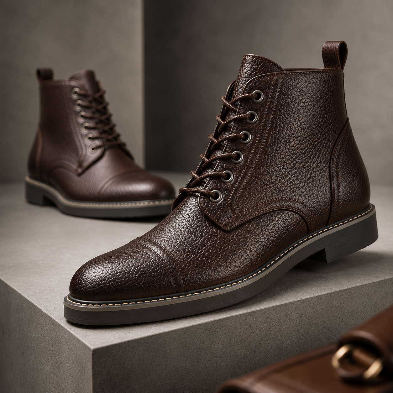 Ashford Leather Lace-Up Boot