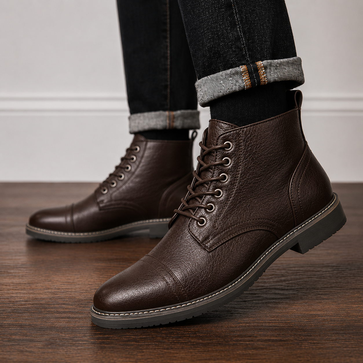Ashford Leather Lace-Up Boot