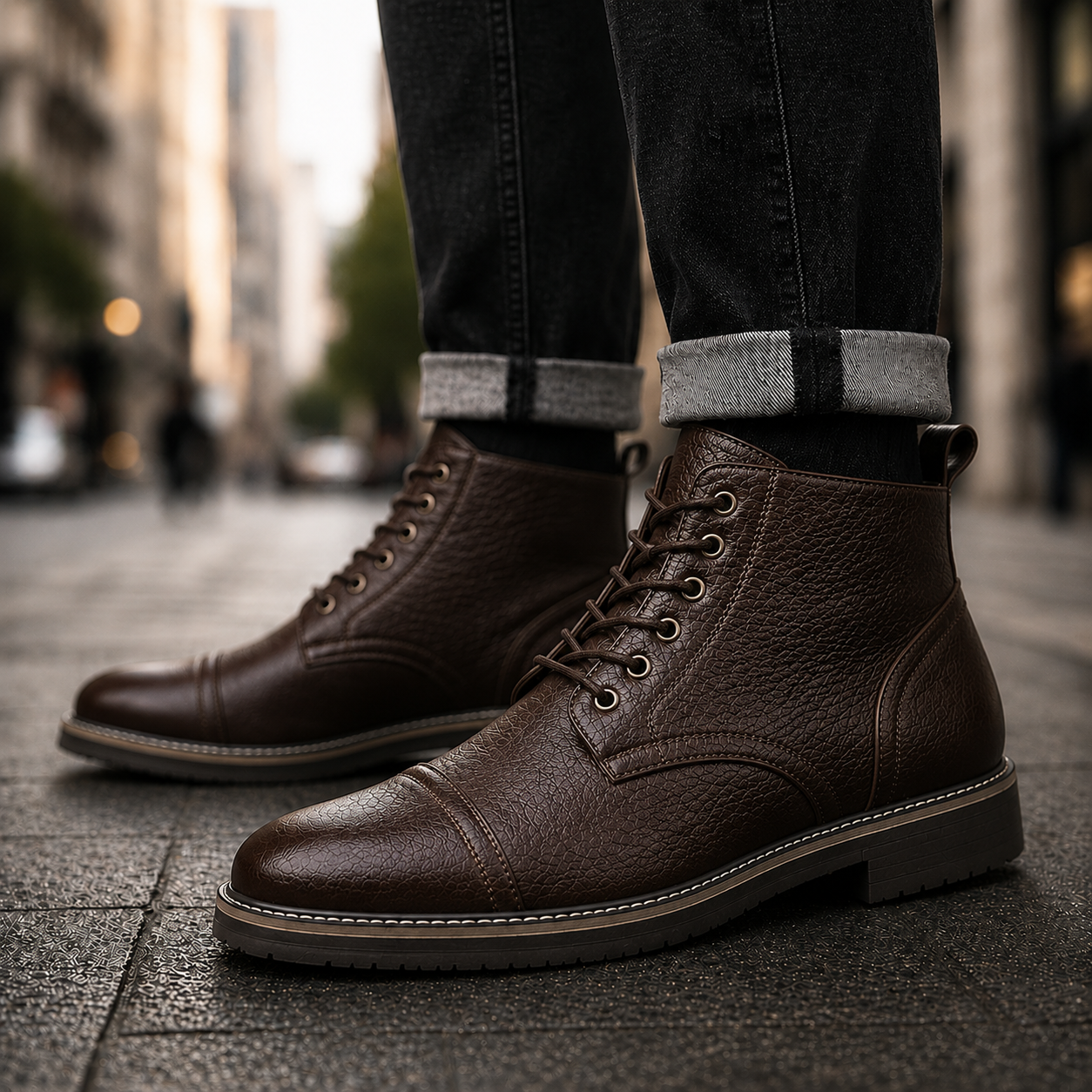 Ashford Leather Lace-Up Boot