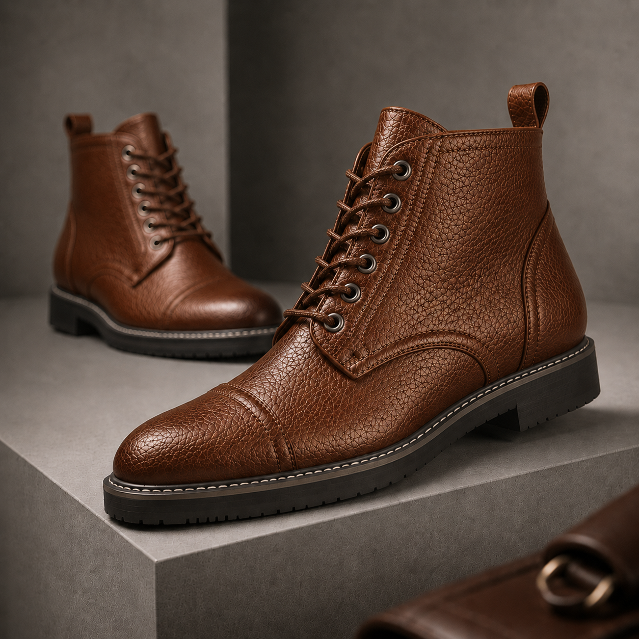 Ashford Leather Lace-Up Boot