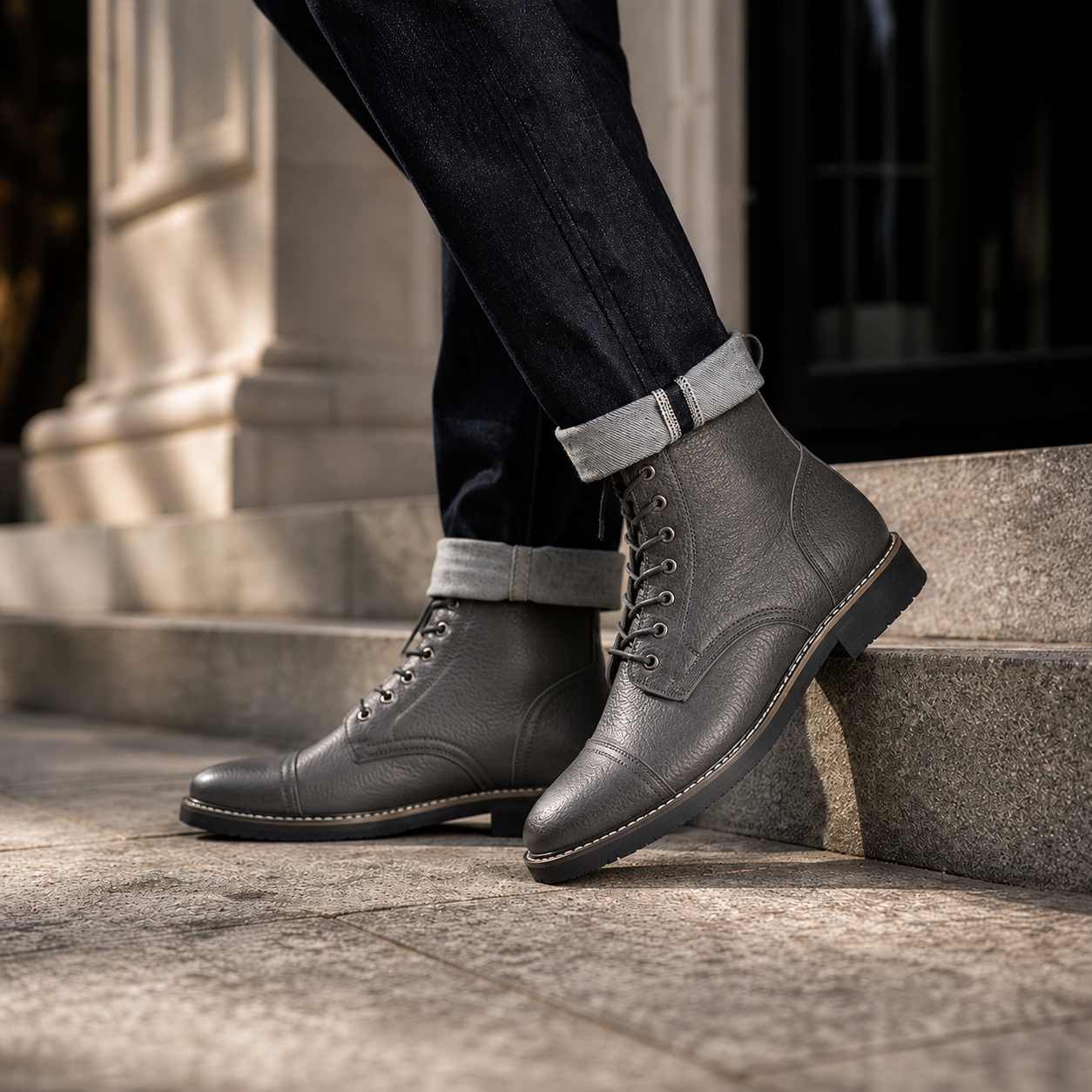 Ashford Leather Lace-Up Boot