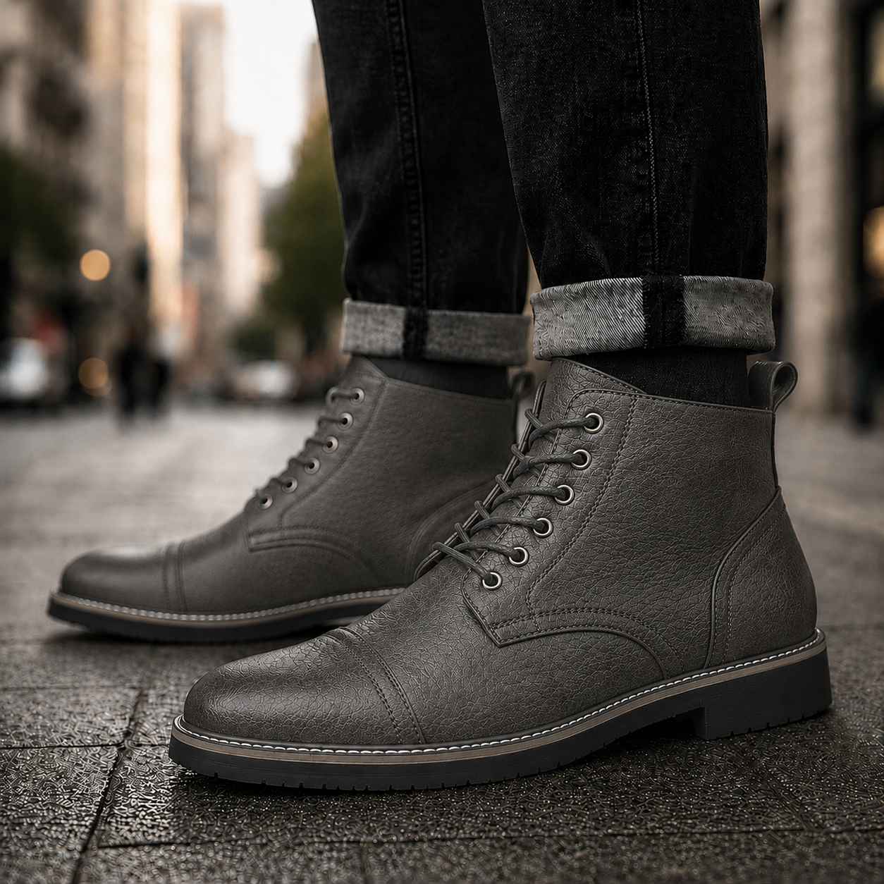 Ashford Leather Lace-Up Boot