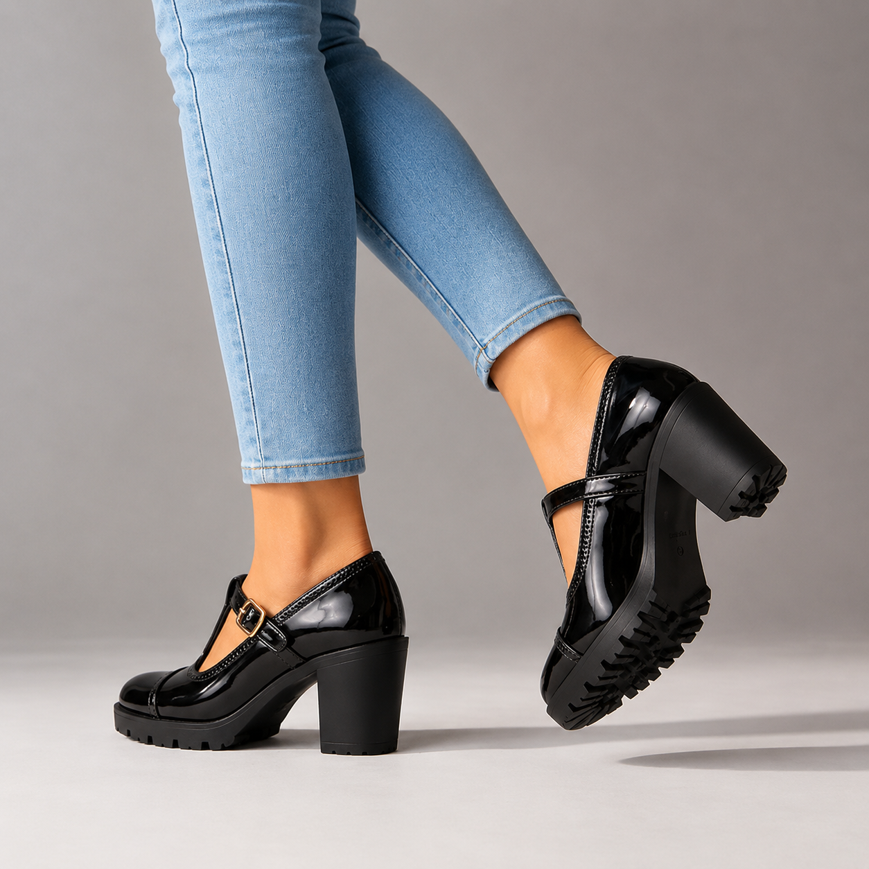 Rosette Mary Jane Heels