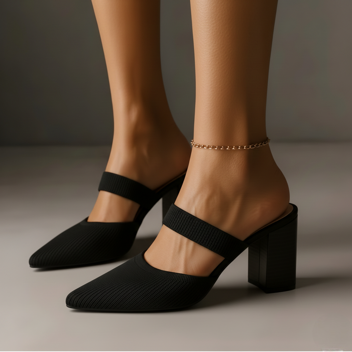The Amara Knit Comfort Heels