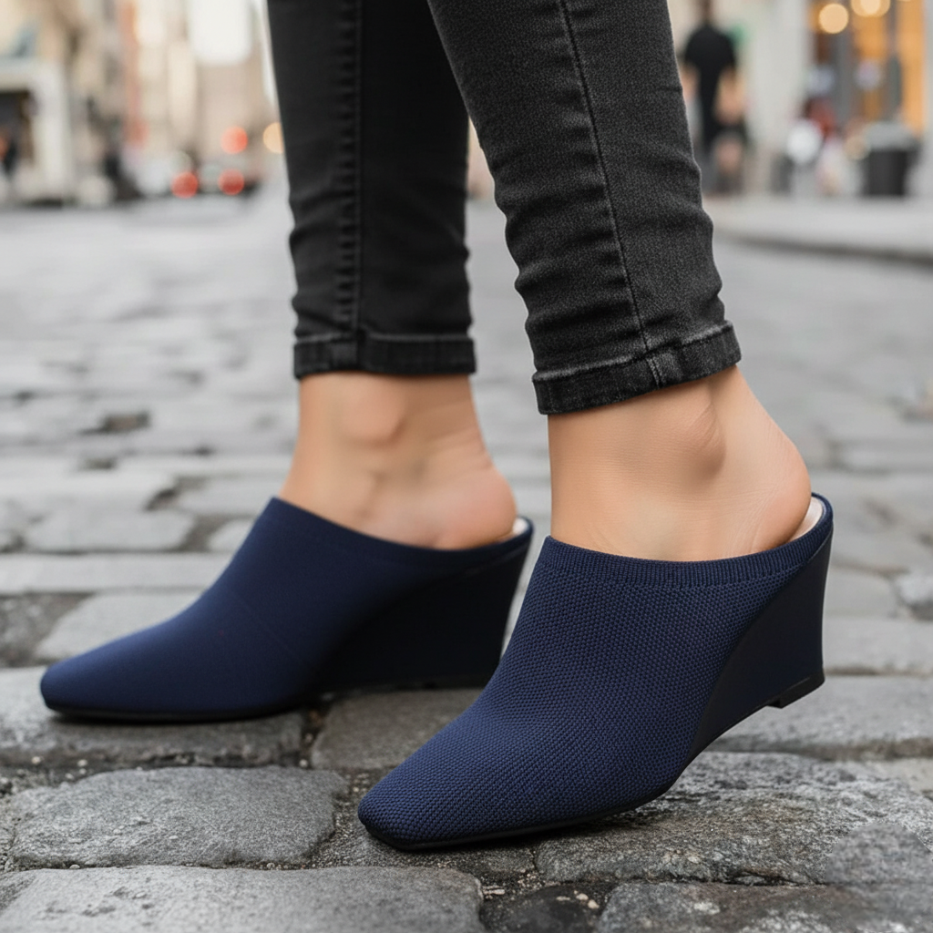 The CozyKnit Wedge Mule
