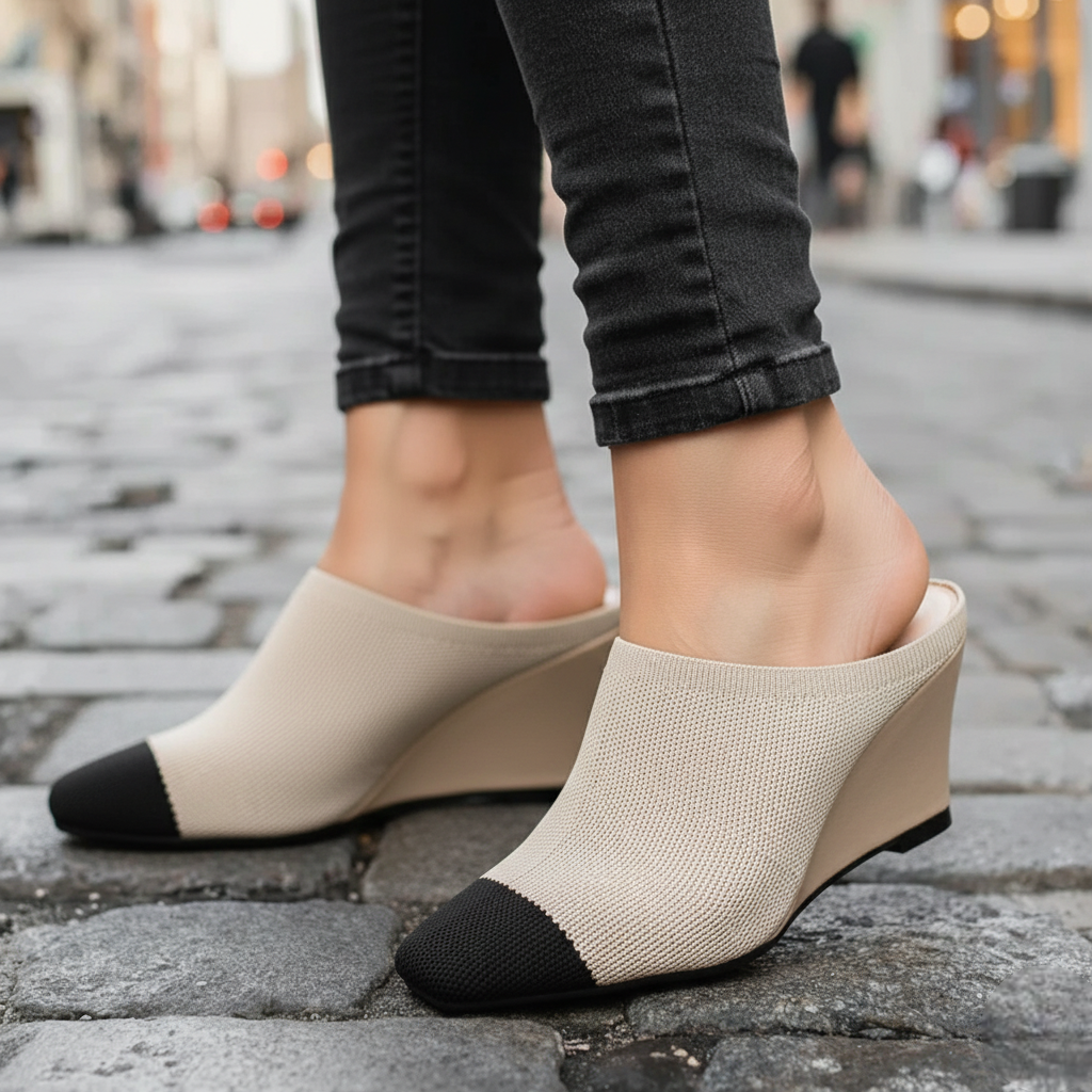 The CozyKnit Wedge Mule