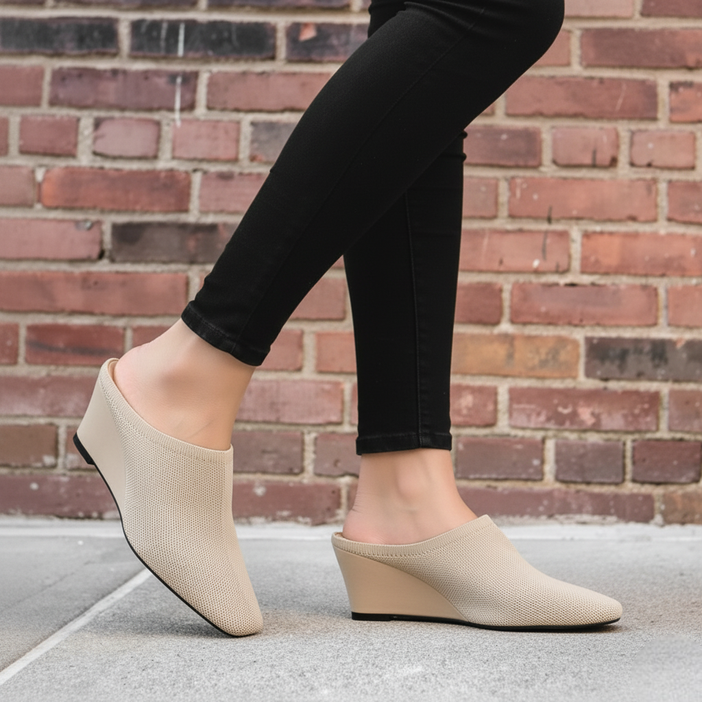 The CozyKnit Wedge Mule