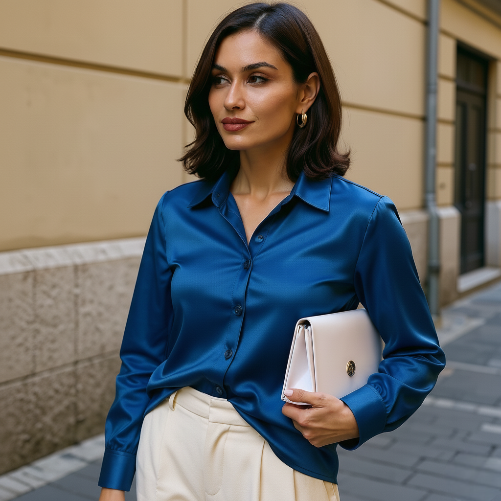The Amara Satin Shirt