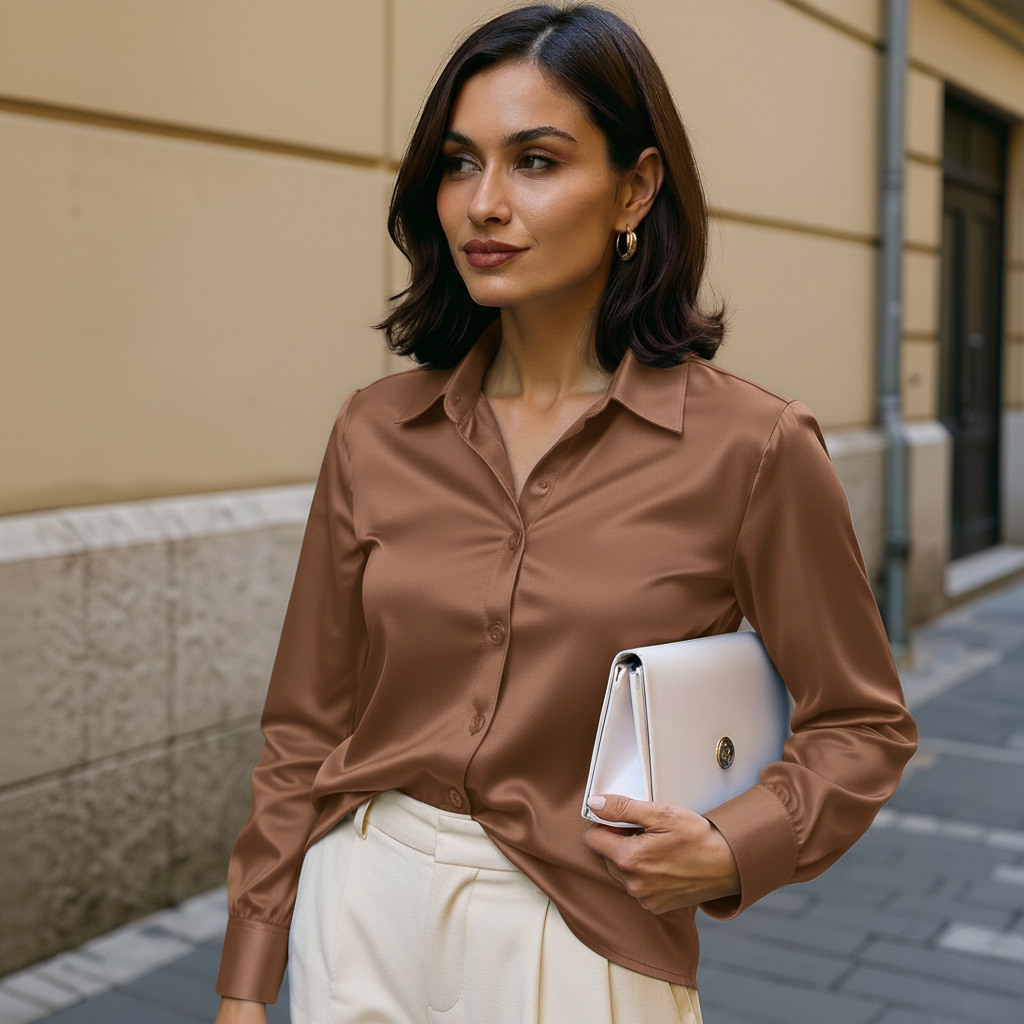 The Amara Satin Shirt