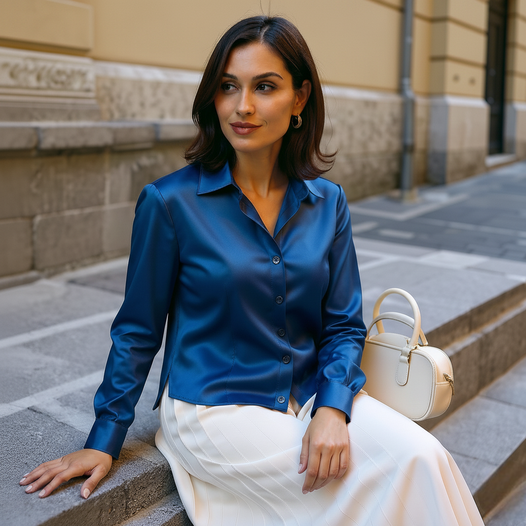 The Amara Satin Shirt