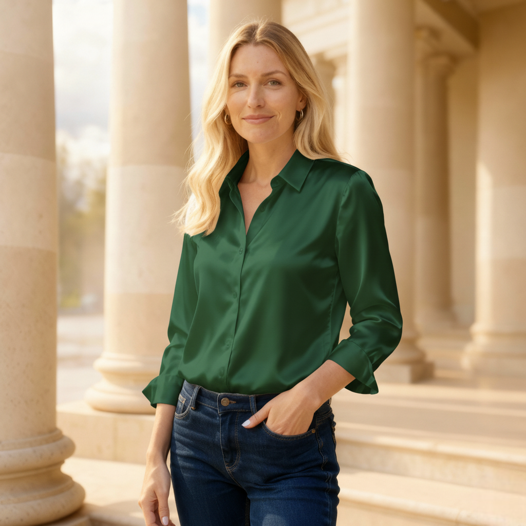 The Aurelia Satin Shirt