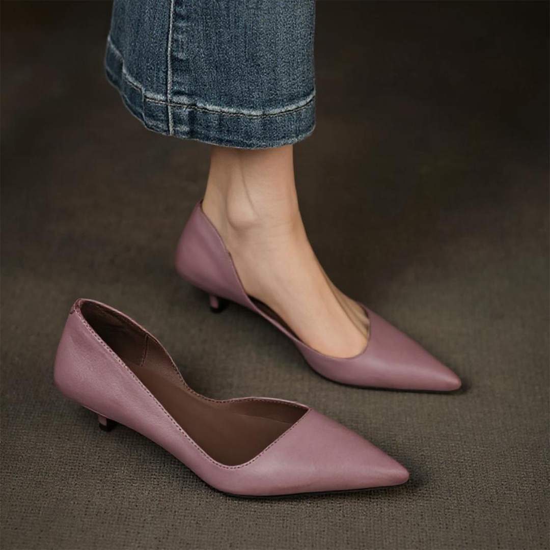 Chérie Genuine Leather Heels