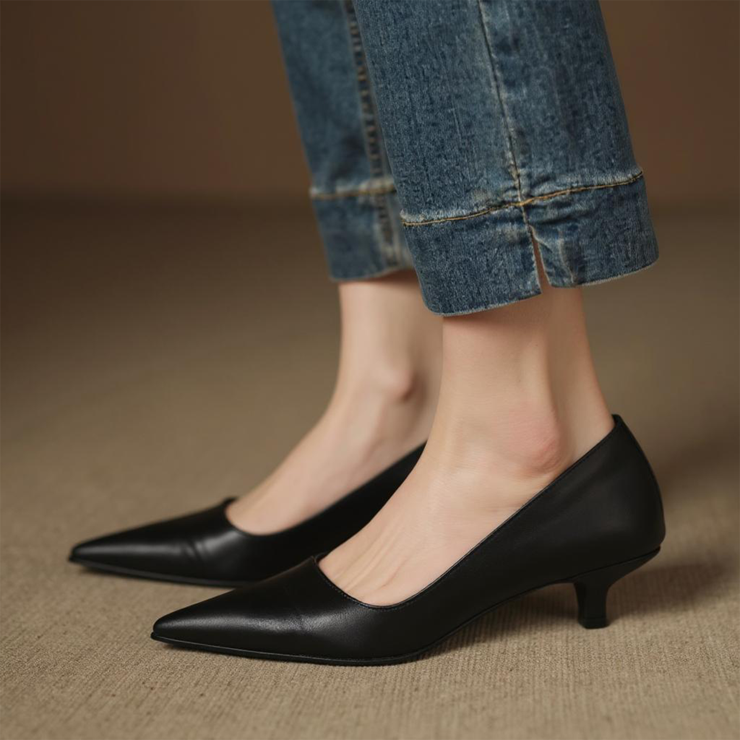 Chérie Genuine Leather Heels