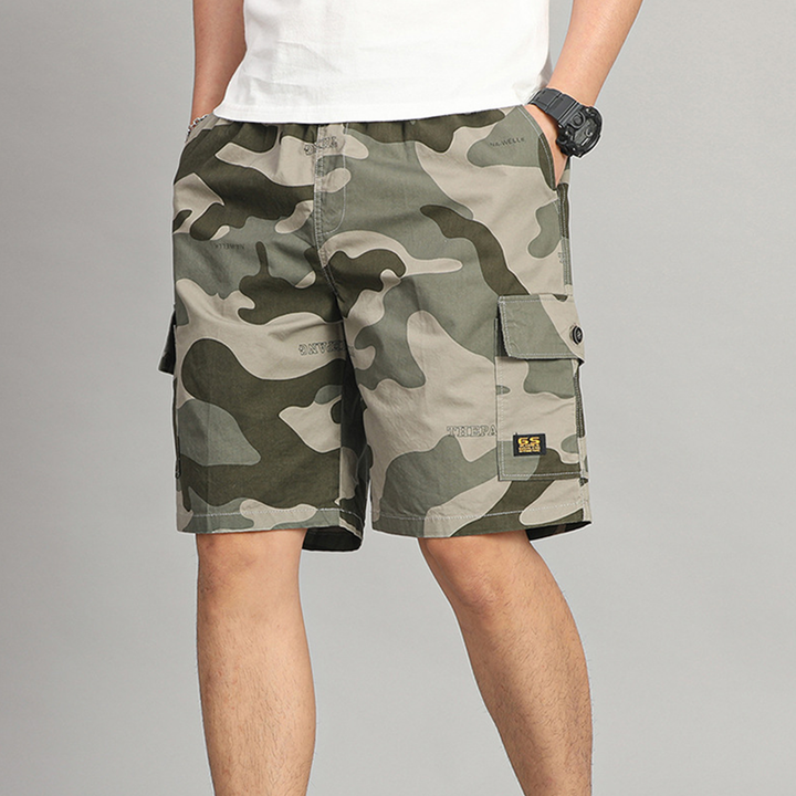 Camo Cotton Shorts