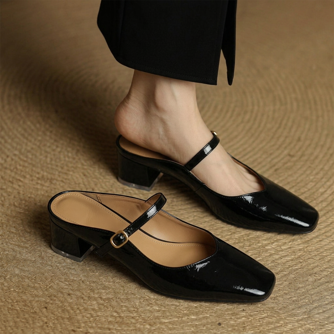 The Emilia Genuine Leather Mules