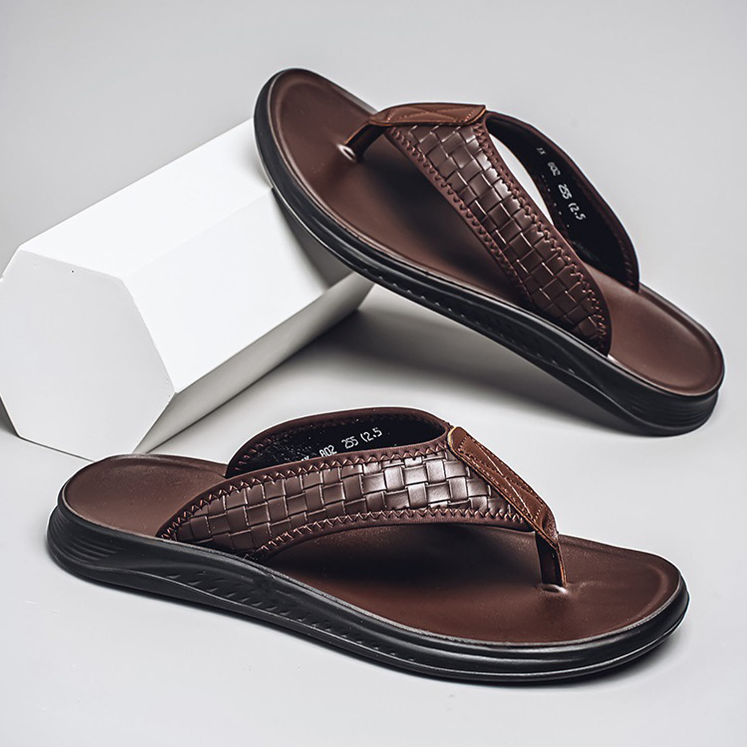 Monaco Leather Flip Flops
