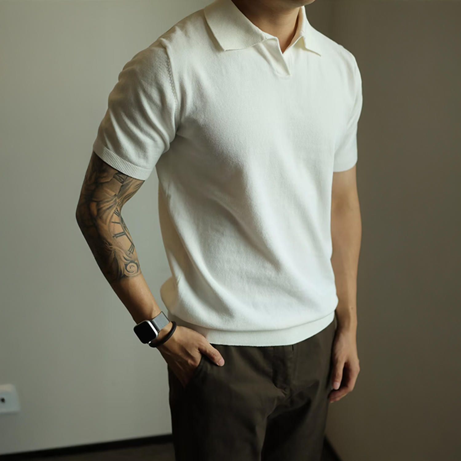 The Midnight Knit Polo