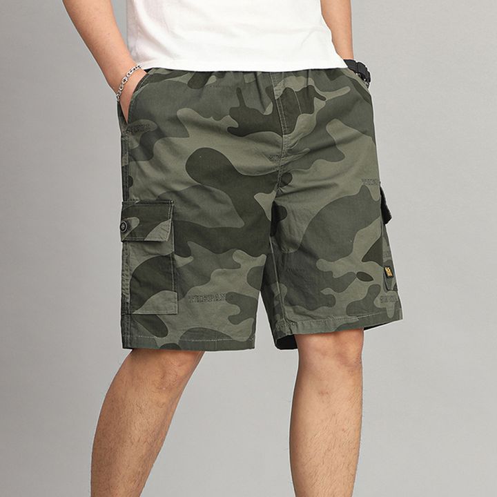 Camo Cotton Shorts