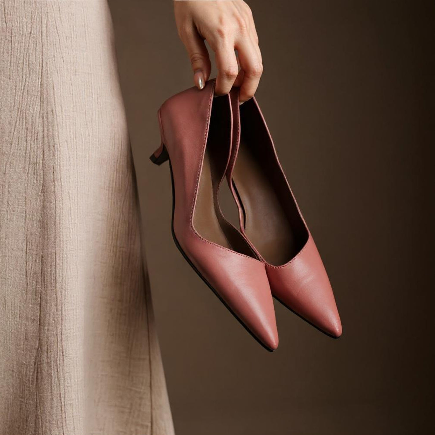 Chérie Genuine Leather Heels