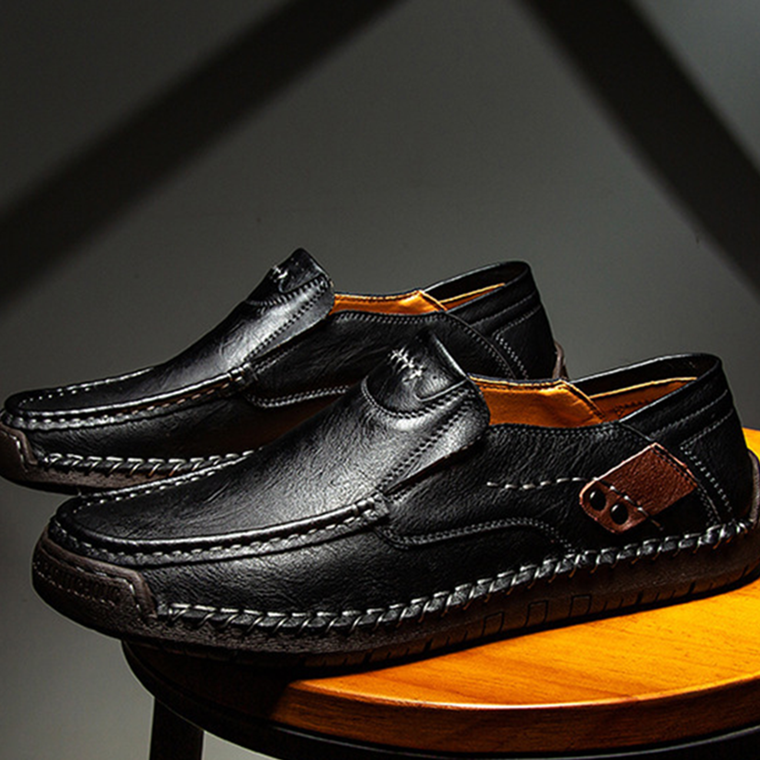Tanner Leather Slip-ons