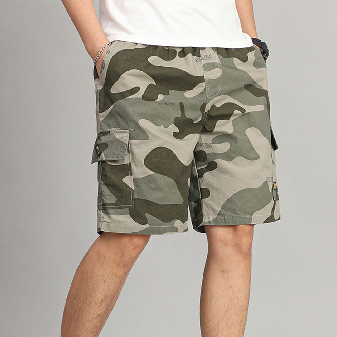 Camo Cotton Shorts