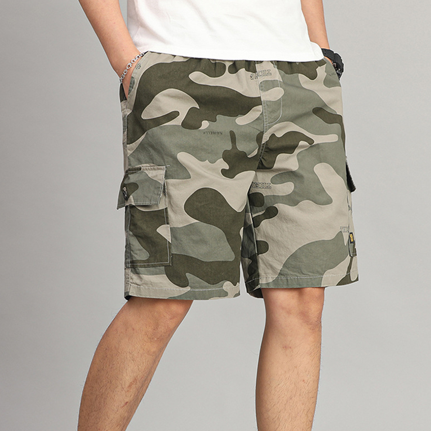 Camo Cotton Shorts