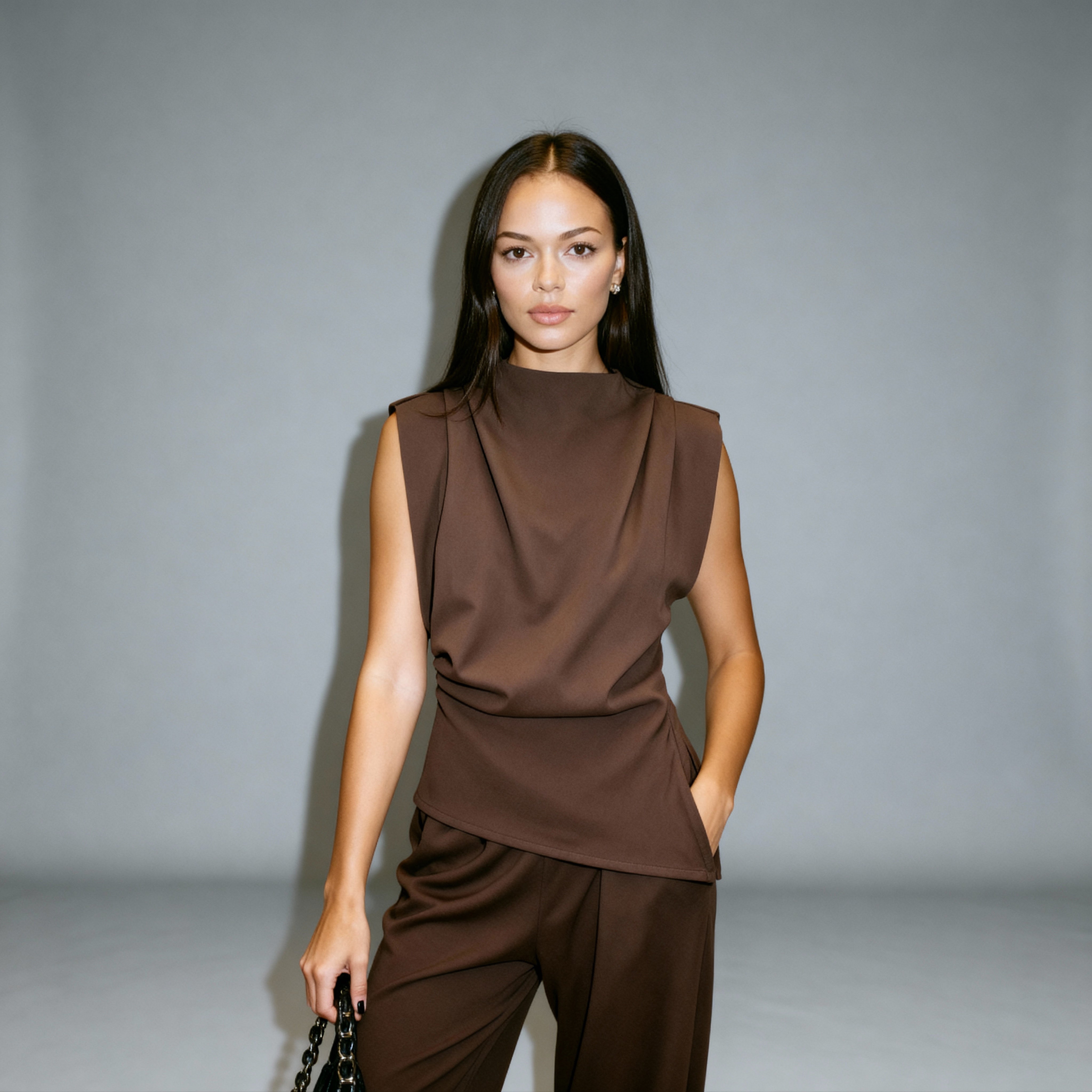 Milano Draped Sculpt Top