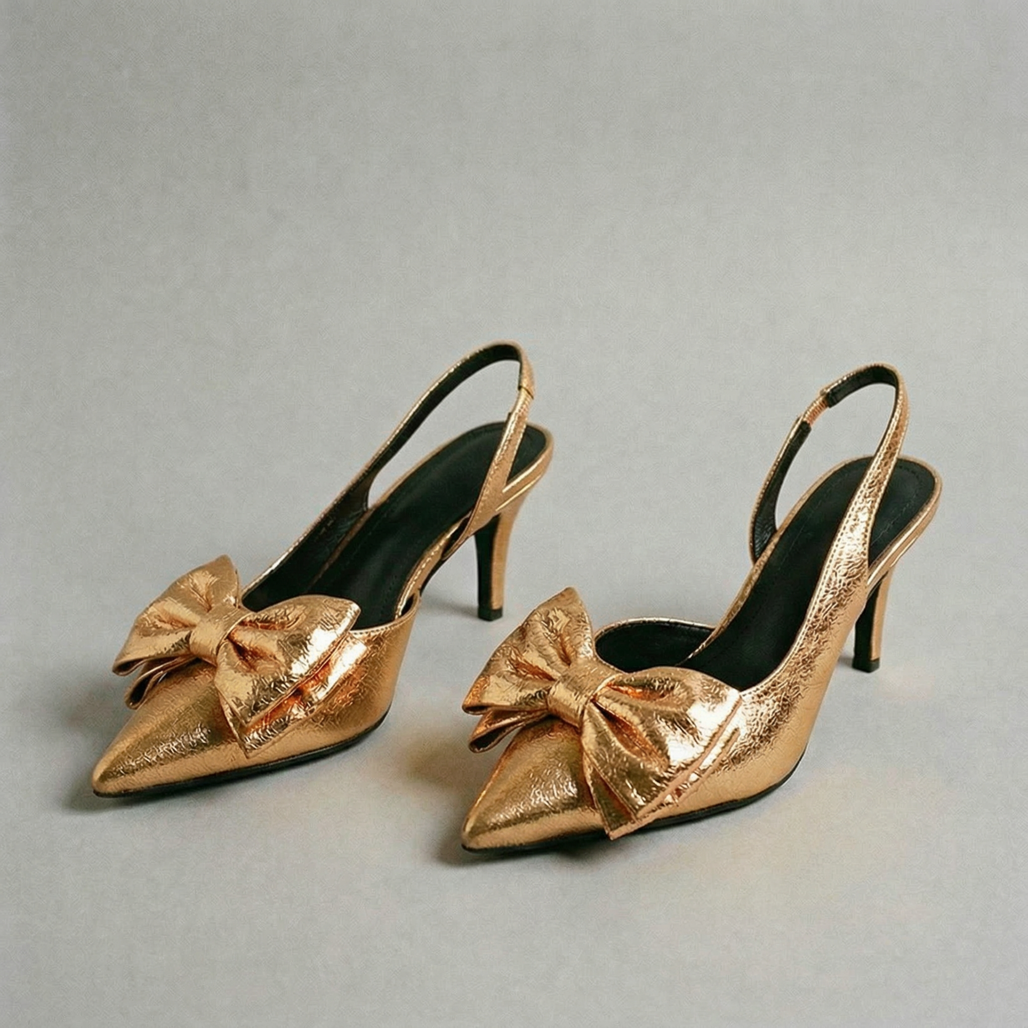 The Tessa Bow-Tie Slingback Heels