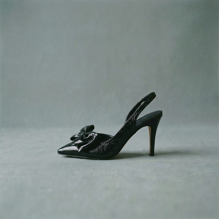 The Tessa Bow-Tie Slingback Heels