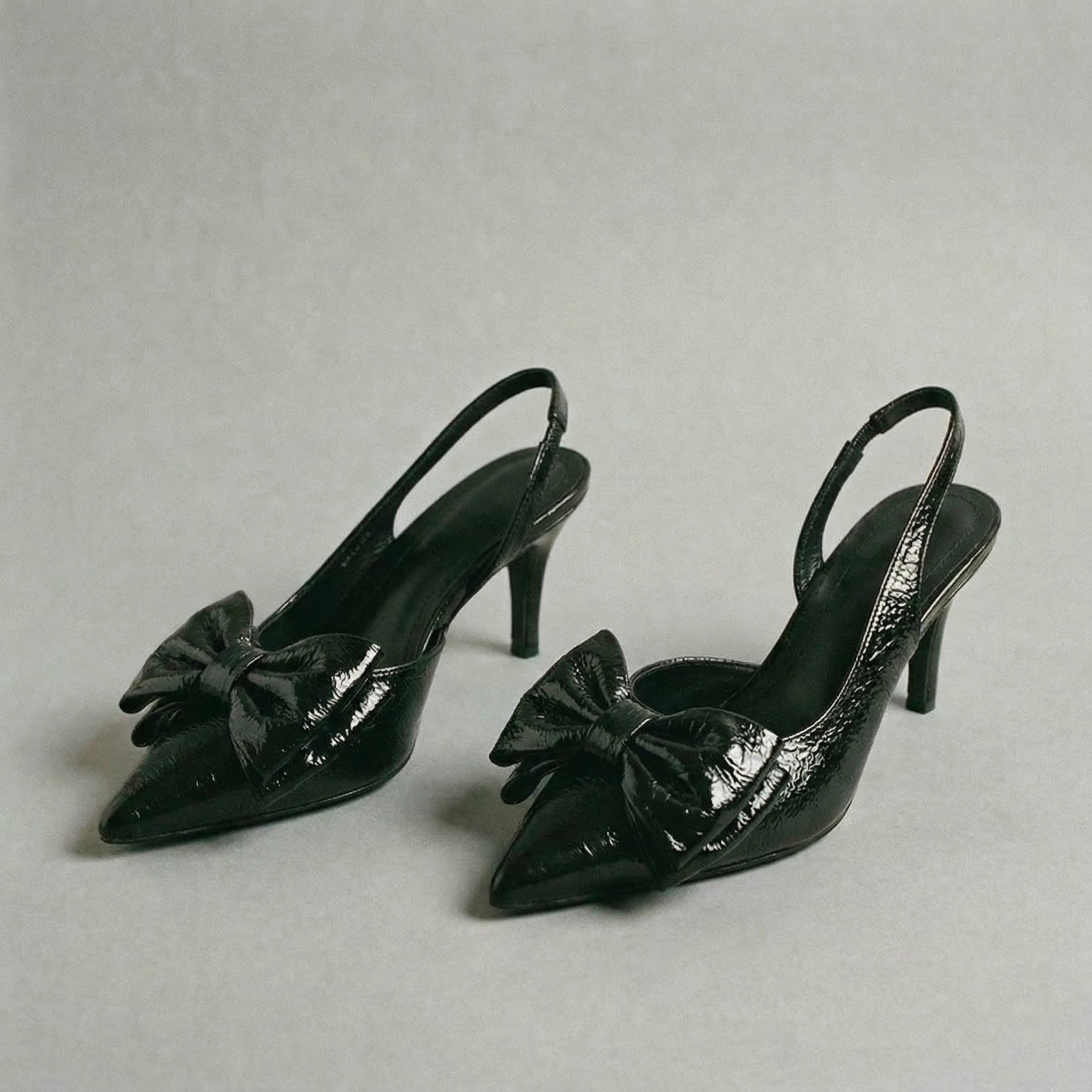 The Tessa Bow-Tie Slingback Heels