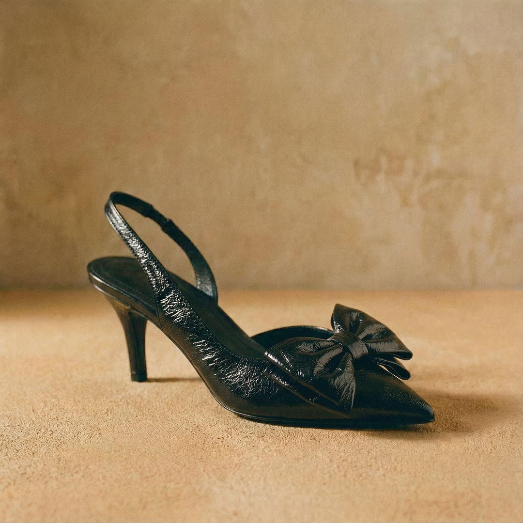The Tessa Bow-Tie Slingback Heels