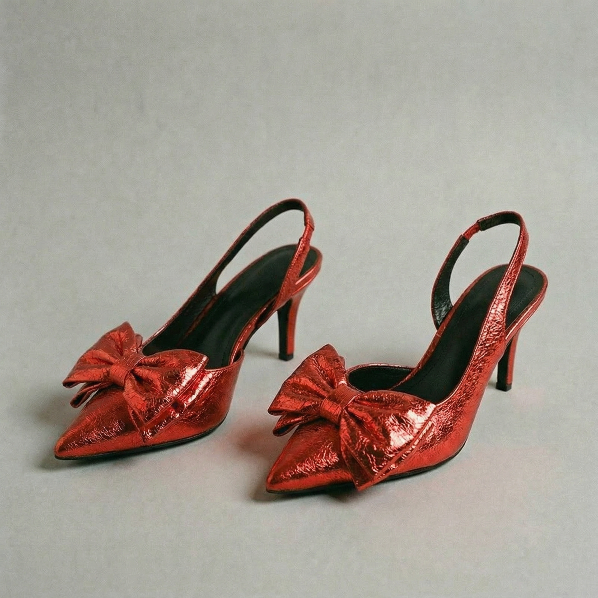 The Tessa Bow-Tie Slingback Heels