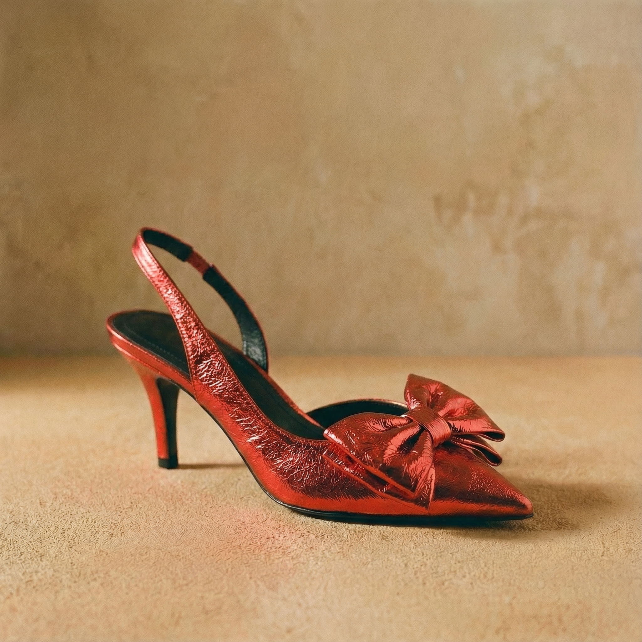 The Tessa Bow-Tie Slingback Heels