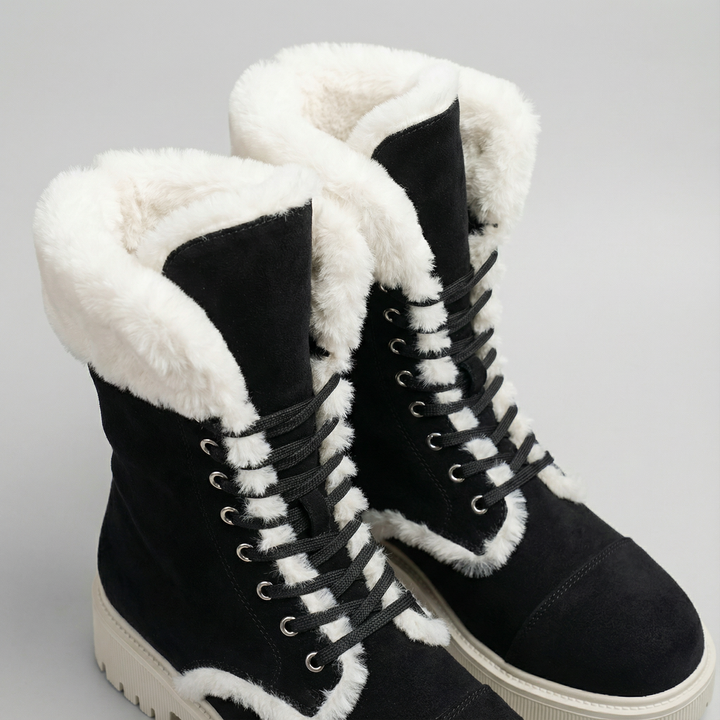 Faux Fur Water-Repellent Lightweight Warm Boots 