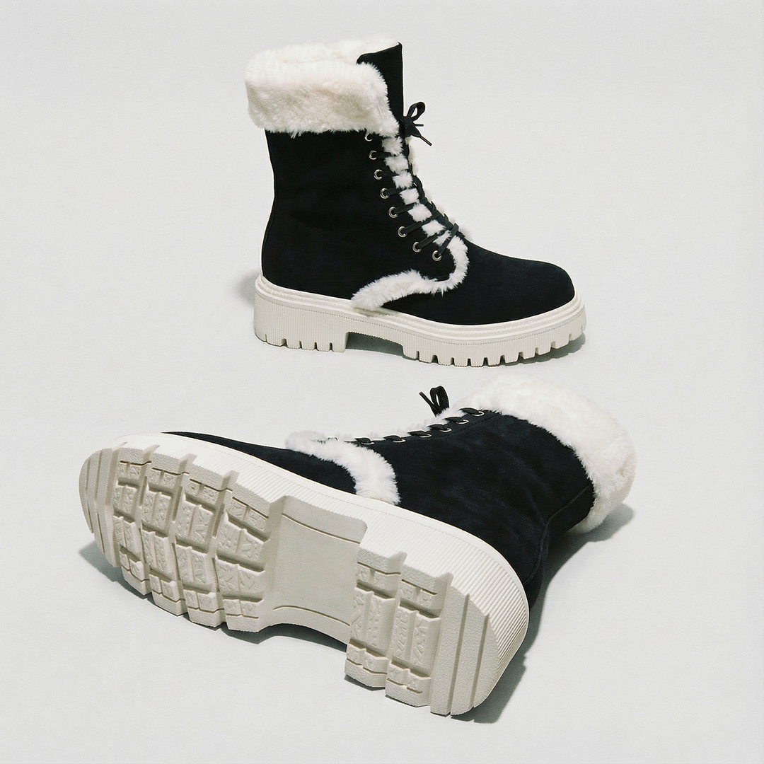 Faux Fur Water-Repellent Lightweight Warm Boots 