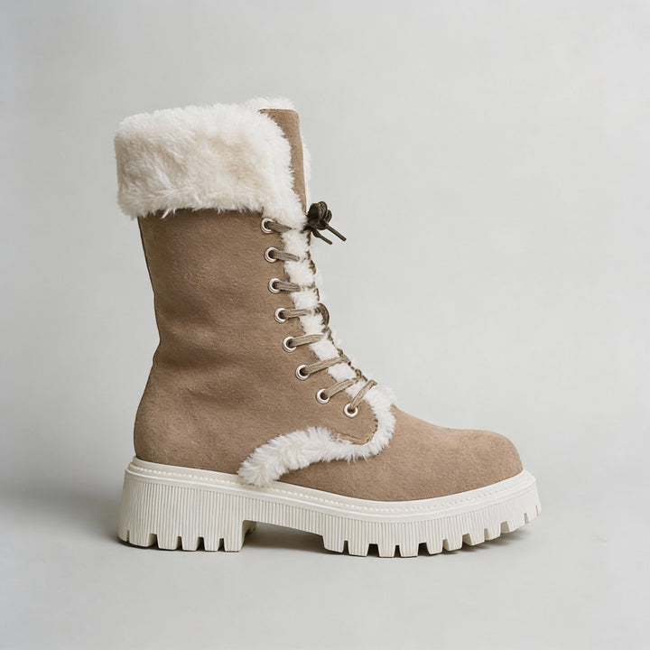 Faux Fur Water-Repellent Lightweight Warm Boots 