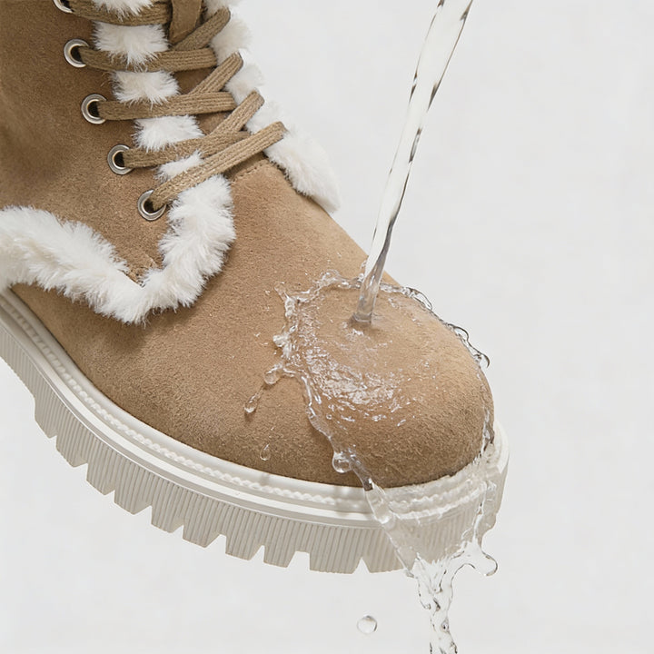 Faux Fur Water-Repellent Lightweight Warm Boots 