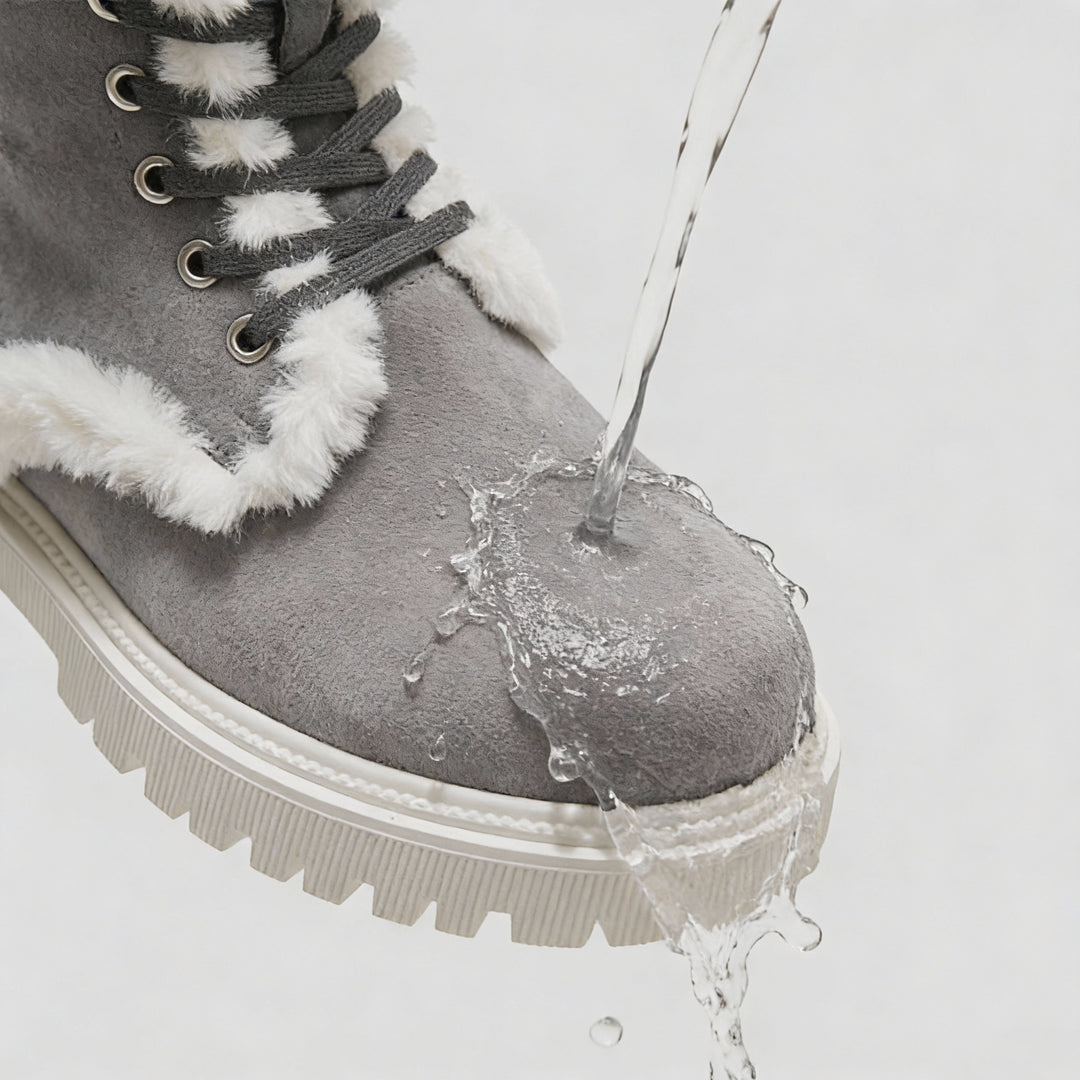 Faux Fur Water-Repellent Lightweight Warm Boots 