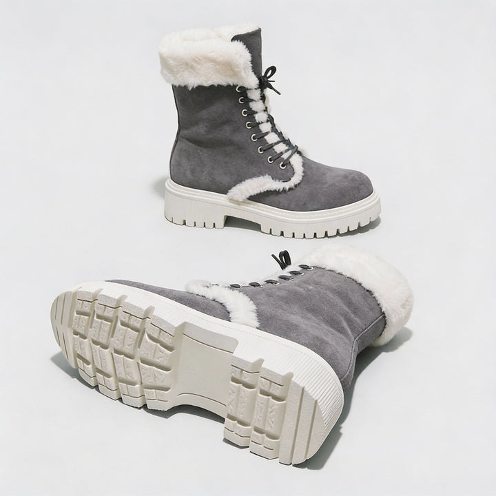 Faux Fur Water-Repellent Lightweight Warm Boots 