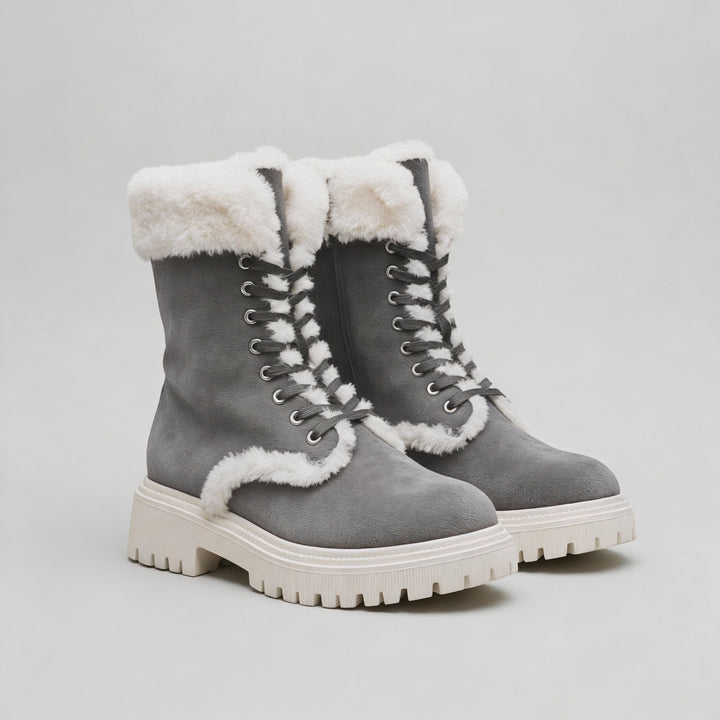 Faux Fur Water-Repellent Lightweight Warm Boots 