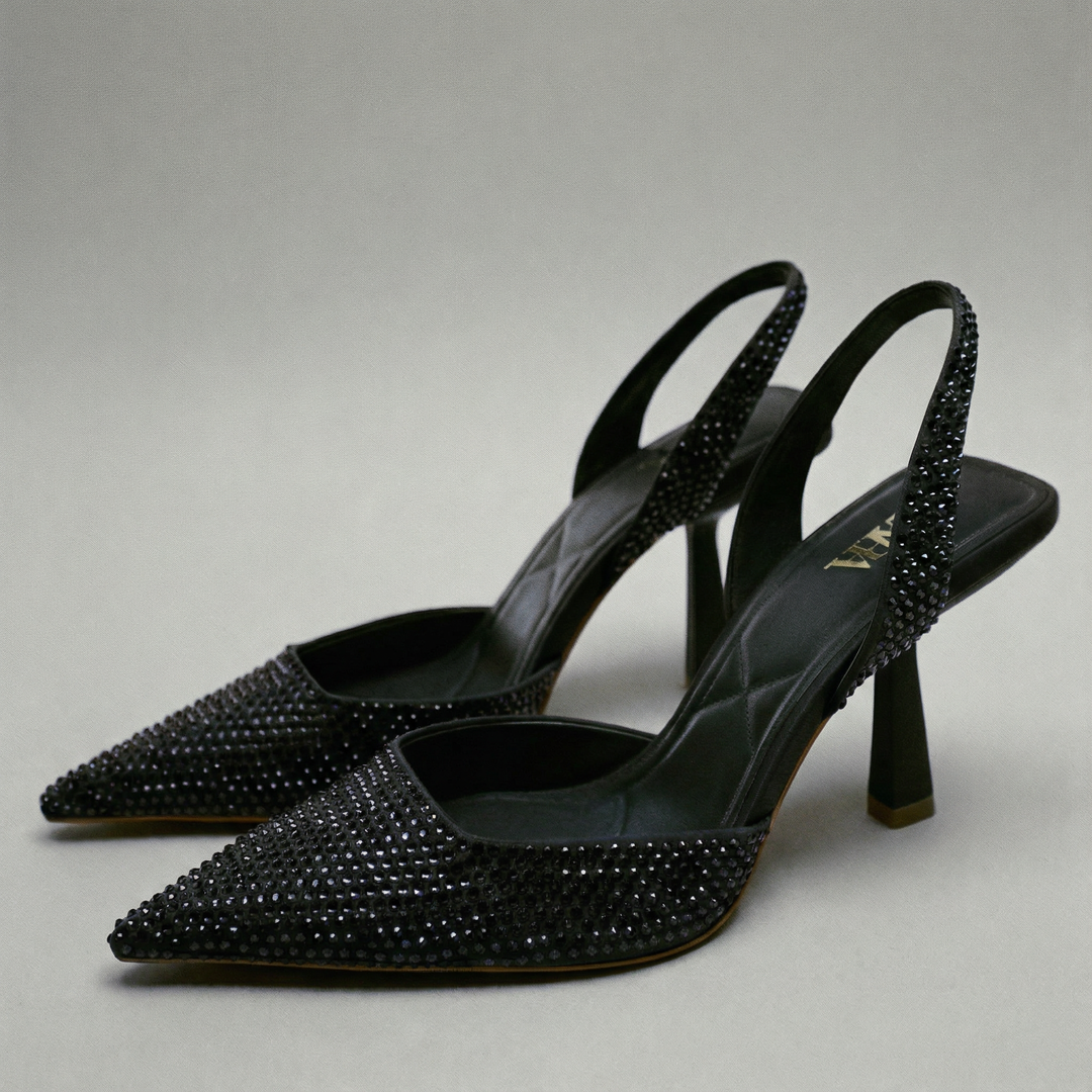 The Sabrina Diamond Slingback Heels
