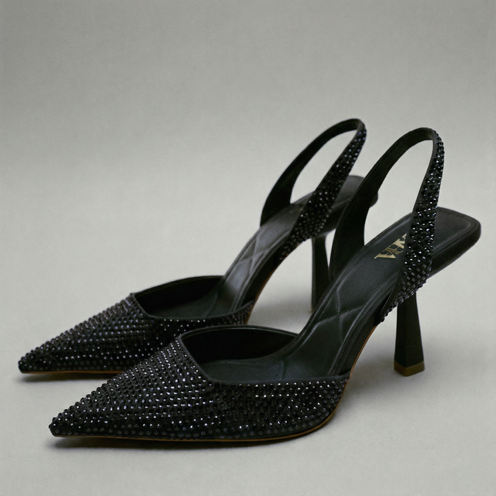The Sabrina Diamond Slingback Heels