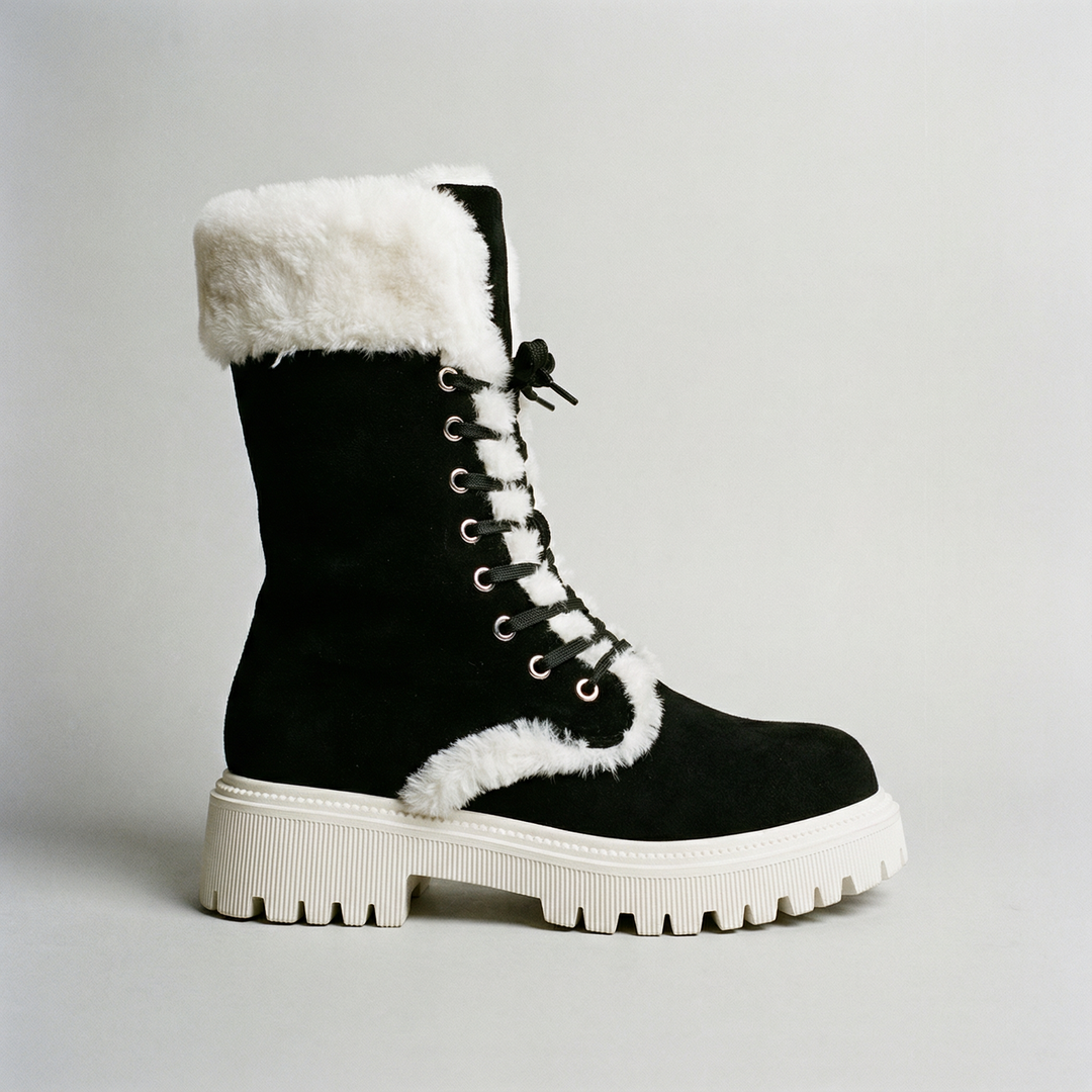 Faux Fur Water-Repellent Lightweight Warm Boots 