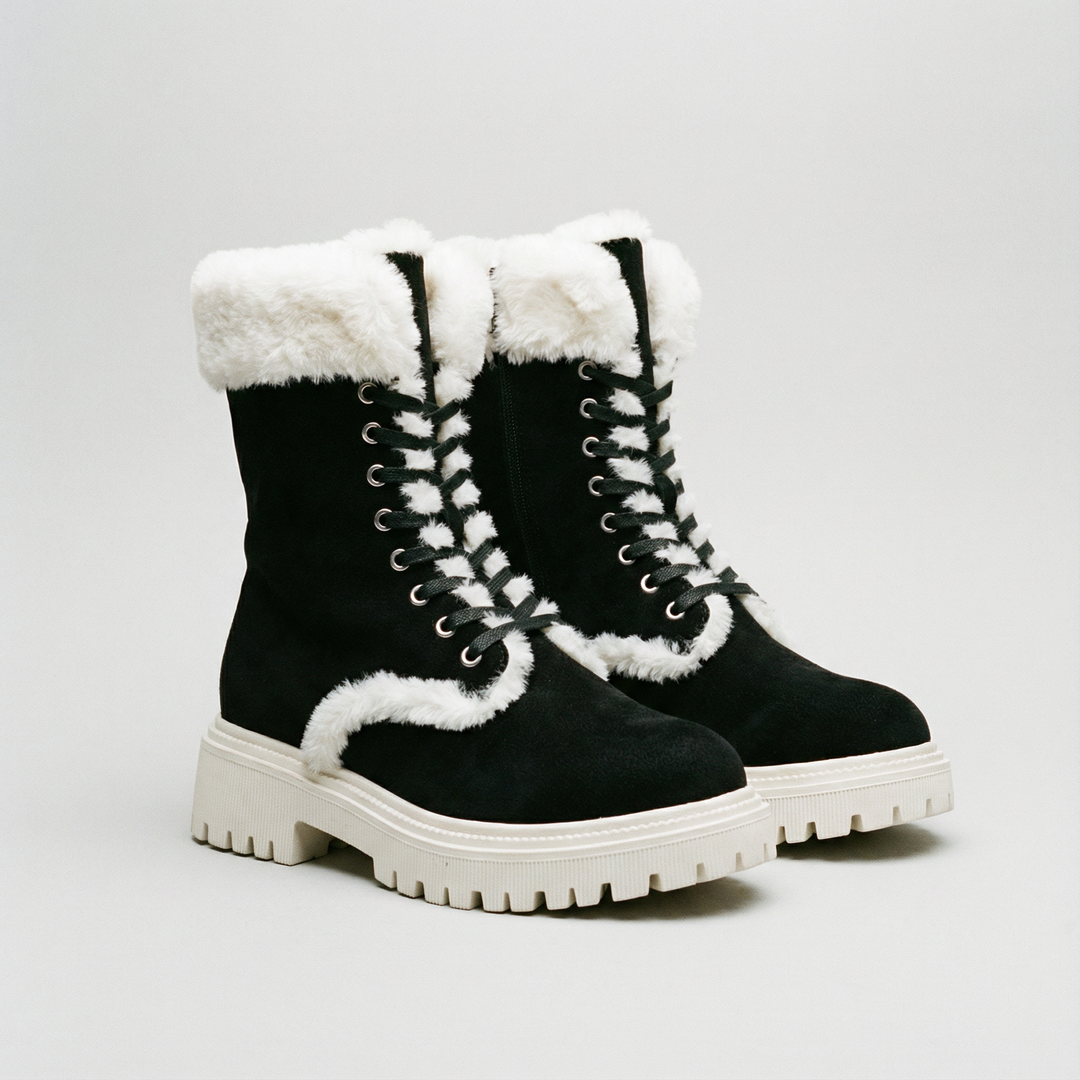 Faux Fur Water-Repellent Lightweight Warm Boots 