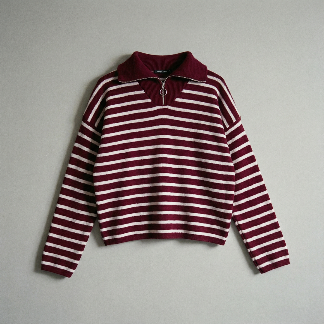 The Amalfi Quarter-Zip Knit Sweater
