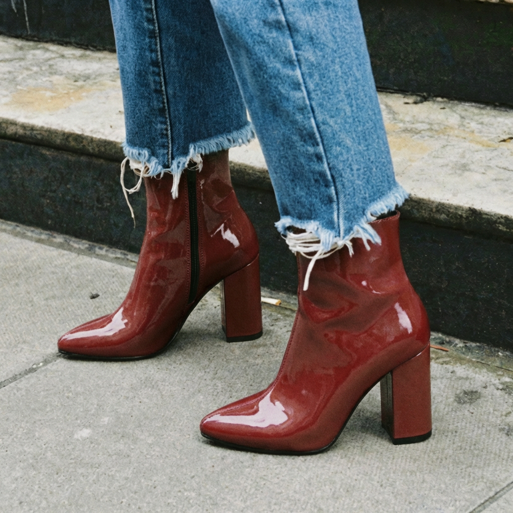 Downtown Patent Boots