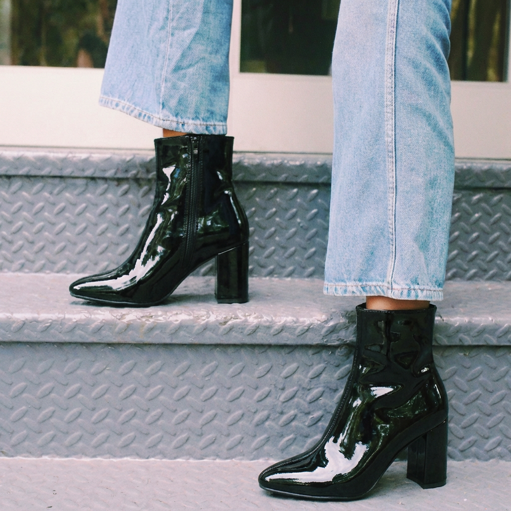 Downtown Patent Boots