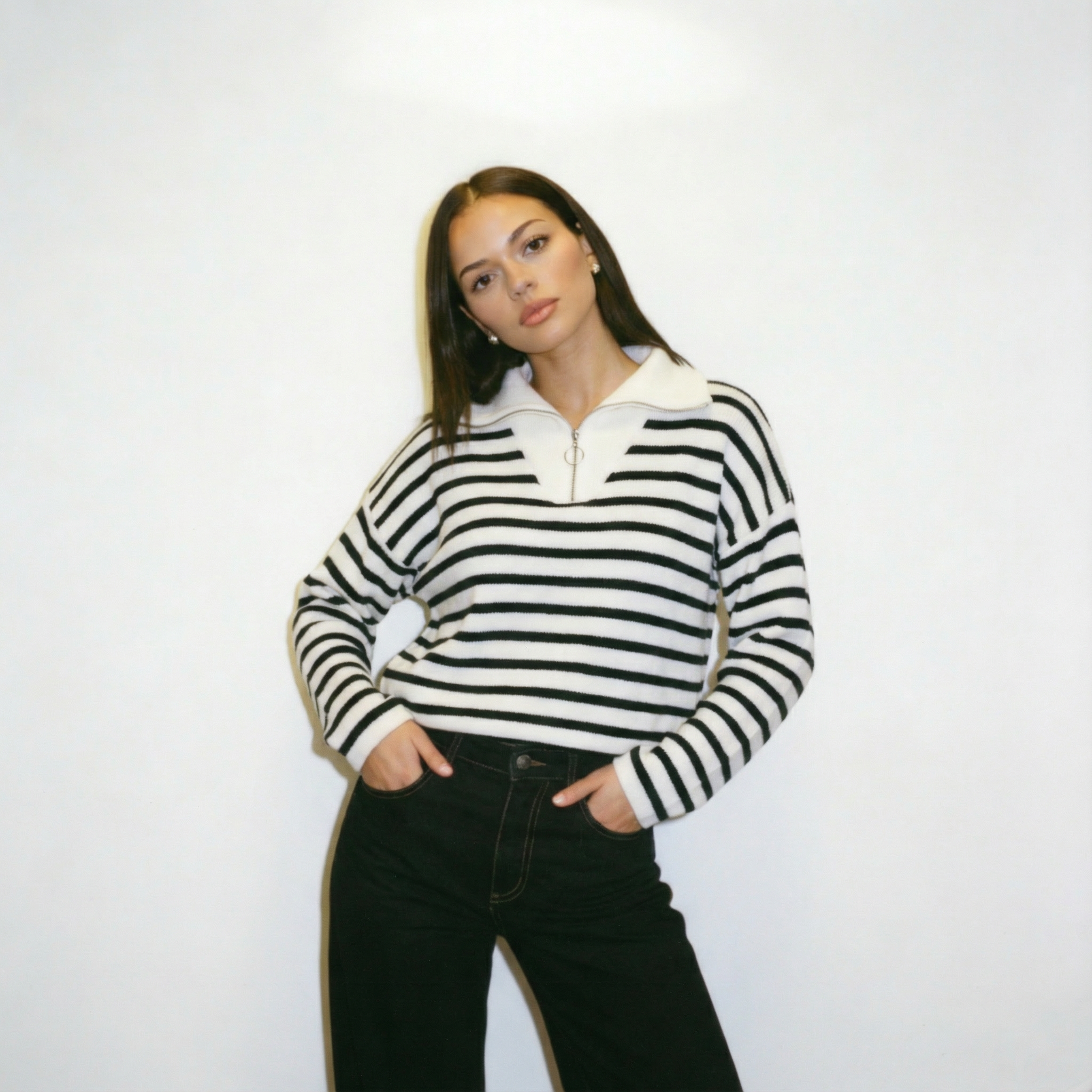 The Amalfi Quarter-Zip Knit Sweater