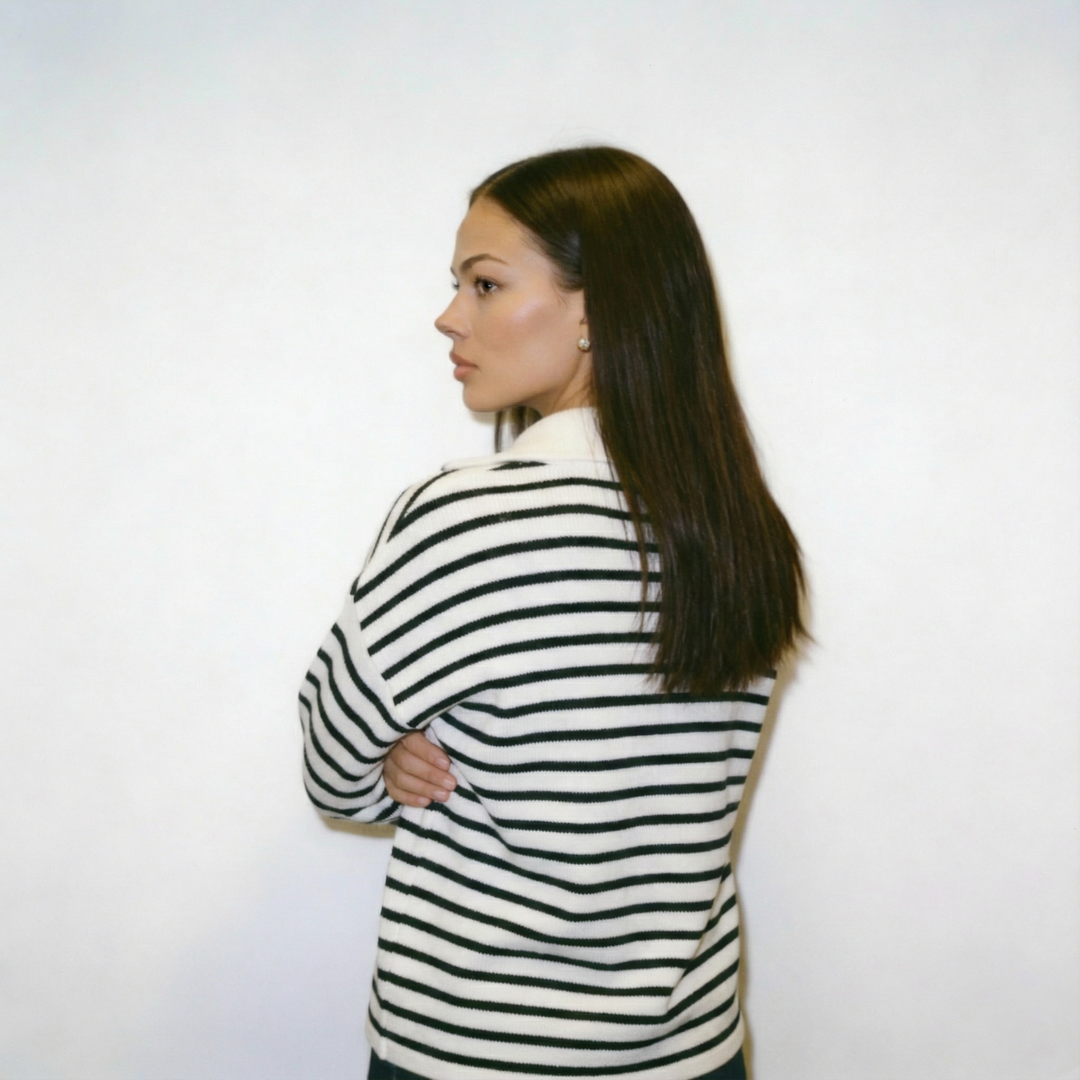 The Amalfi Quarter-Zip Knit Sweater